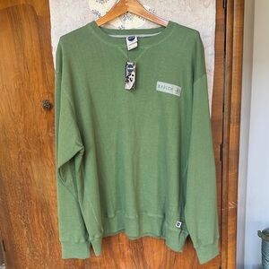 Harlem - 48 Crewneck Sweatshirt in Olive Green by Blue Marlin XL